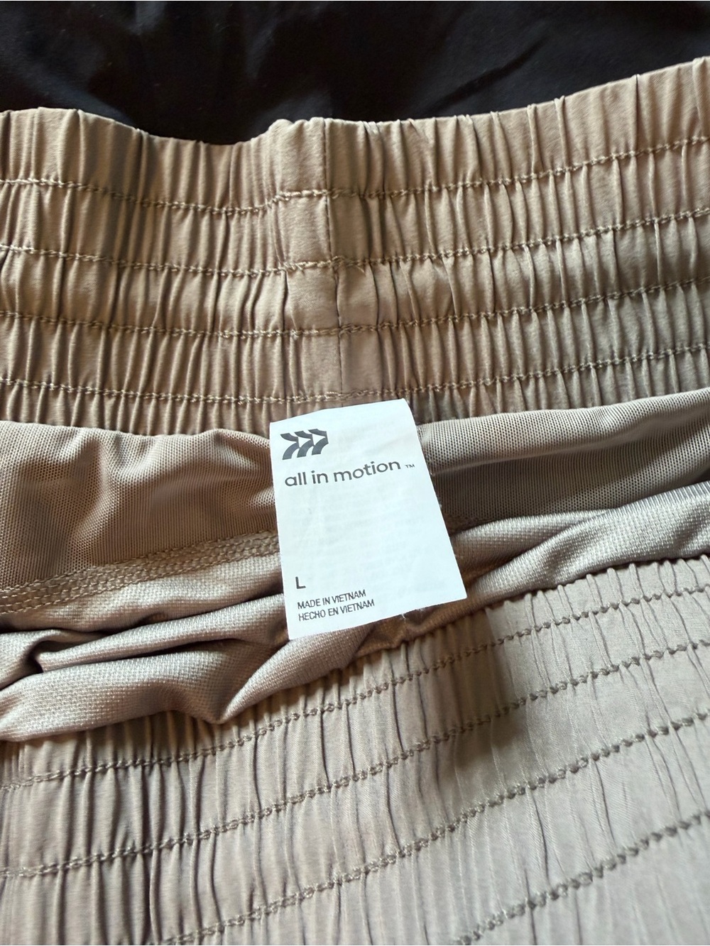 all in motion Women's Black and Taupe Athletic Shorts Duo - Picture 2 of 2
